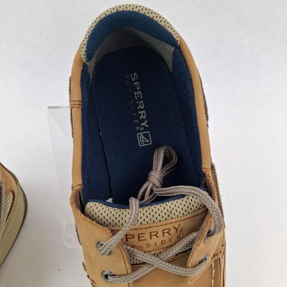 Sperry Top-Sider Lanyard Shoes Size 6.5M Brown Leather Boat Deck Casual